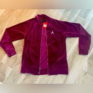 Jordan Men's Velour Jacket Bordeaux